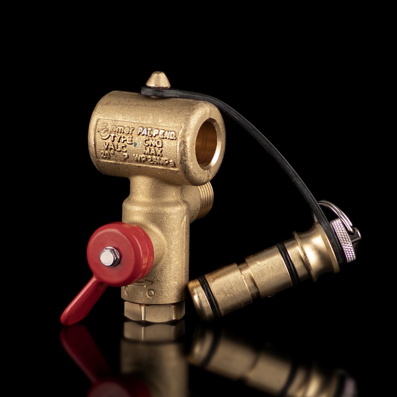 Вентиль заправочный метан EMER VALC470 с обратным клапаном M12*1